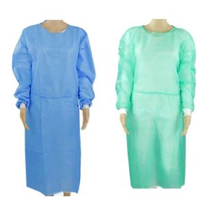 Polypropylene 50 Gsm Frock With Waterproof Microporous Film Waterproof