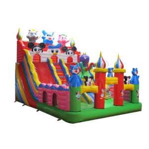 Animal Large Inflatable Slide For Adults / Children 0.9mm PVC Material Made