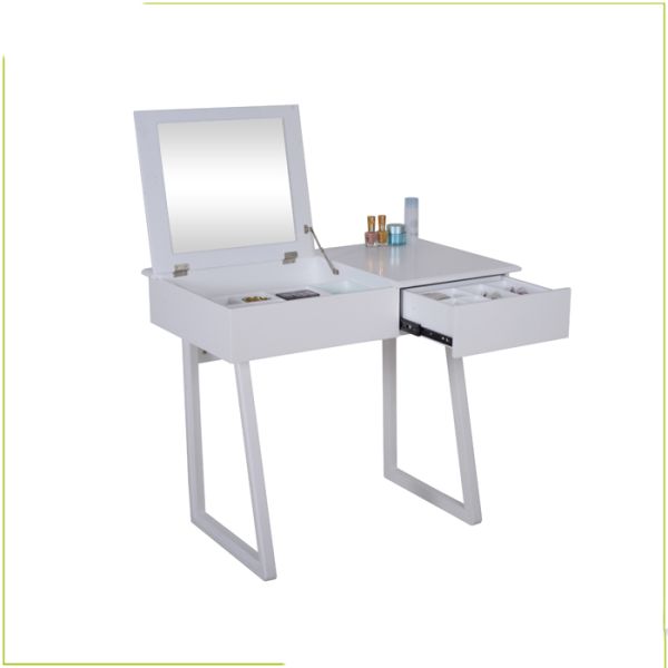 Bedroom Two Felt Lining Drawers 3mm Mirror Wooden Dressing Table