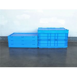 Logistics Storage Solution Rectangle Solid Wall Tote Bins with Lid and PE/PP