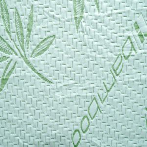 Green Bamboo Charcoal poly Knitted Mattress Fabric 220cm Width