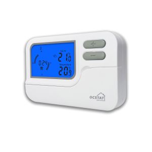 Stable Wireless Room Thermostat With Blue Backlight 7 Day Programmable