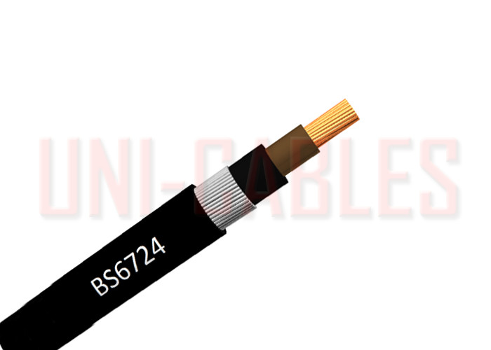 Quality 600 / 1000V Galvanized Single Core Cable , XLPE Shielded Outdoor Armoured Cable for sale