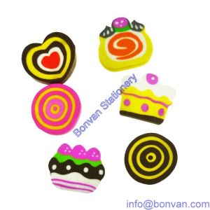 Quality injected food eraser,kids toy eraser, promotional children eraser for sale