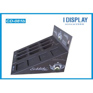 Recyclable Tea Custom Cardboard Counter Displays Racks UV Coating