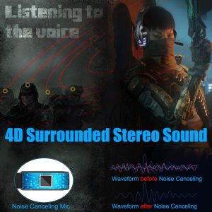 PS4 117dB DC5V Hunterspider V6 3.5 mm Gaming Headset