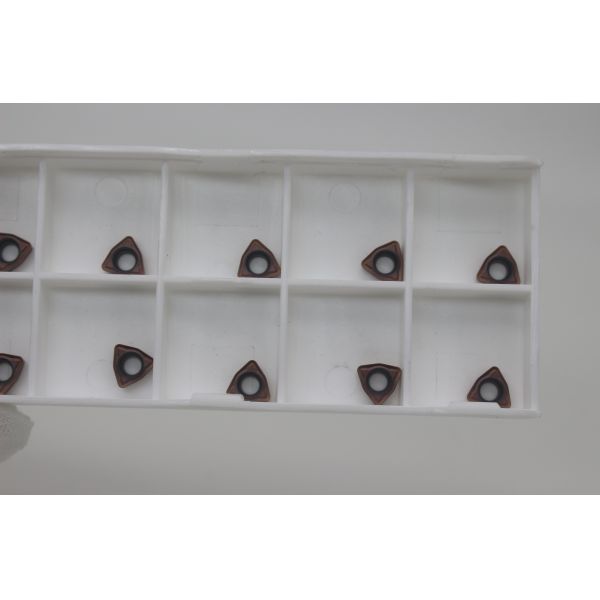 CNC Tungsten U Drill Inserts Fast Feed WCMX030208 CVD Coating