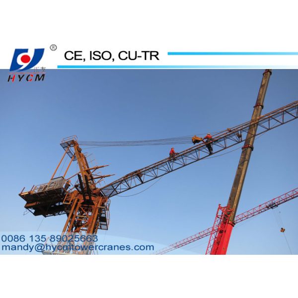 QTD500-25t Luffing Jib Tower Crane Jib Crane Price Applied to Bridge and Subway