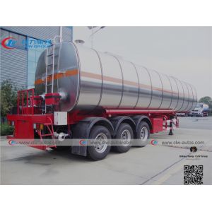 3 Axle 46cbm Aluminum Alloy Asphalt bitumenTanker Semi Trailer