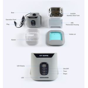 35w Power Ultrasonic Cleaning Vegetables Fruits Cleaner With 1300ml Detachable