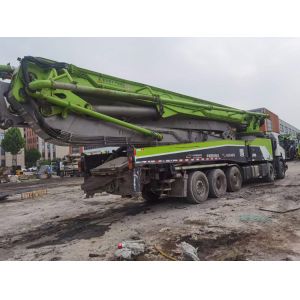 Remote Controller Used Concrete Boom Pump Truck 4 Axle