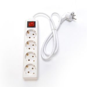 Customized Power Socket Power Strip with Independent Switch 4 Outlets