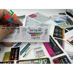 Injection Oil Glass Vials Labels 10ml Vial Labels