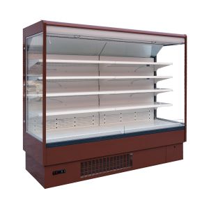 Buy cheap 6FT Red Color Open Display Fridge for Supermarket with LED Lighting for Each from wholesalers