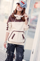 Quality Ladies Hooded Sweatshirts , Custom With Two Pokets Waterproof for sale