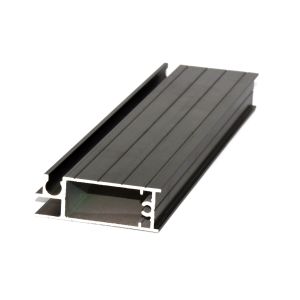 H Shape Anodized Bronze Black Sliding Window Aluminium Profile Customized