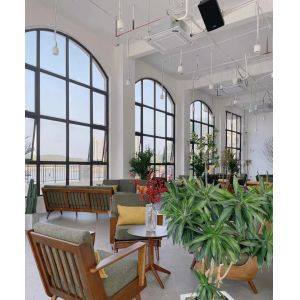 High Security Aluminium French Doors Powder Coated With Hinges