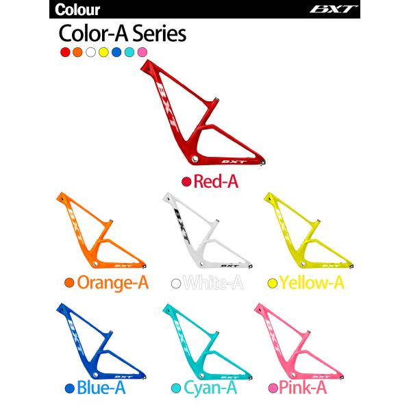 Boost Thru Axle BXT Disc Brake Carbon Mountain Bike Frame 29er Black