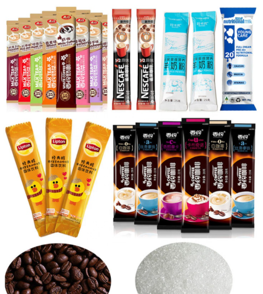 32mm Powder Sachet Packaging Machine 4 Lane For Coffee Milk And Tea