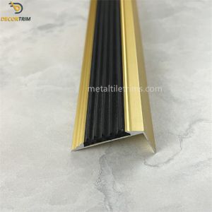 China  Tile Trim L Shaped Stair Nosing Tile Trim White / Gold Bullnose Trim on sale