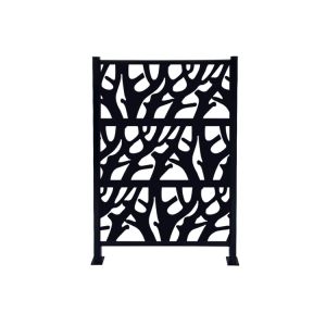 Powder Coating Black Aluminum Fencing Panels Outdoor Metal Durable