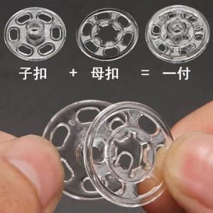 Plastic Polyester Snap Button Transparent Resin Buttons For set
