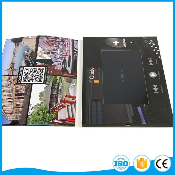 Buy Custom Business Brochure With Video Screen , 2.4" 4.3" 5" 7" 10'' Lcd Wedding Card at wholesale prices