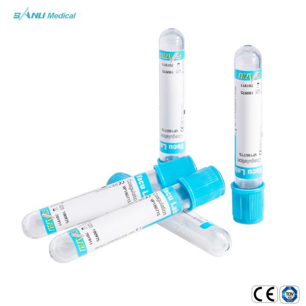 Buy Vacuum Coagulation Blood Test Tube Disposable CE Approved BLUE CAP at wholesale prices