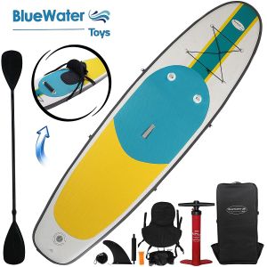 China Yellow Green 3 Fin 10'X32''X6'' Inflatable Surf Boards on sale