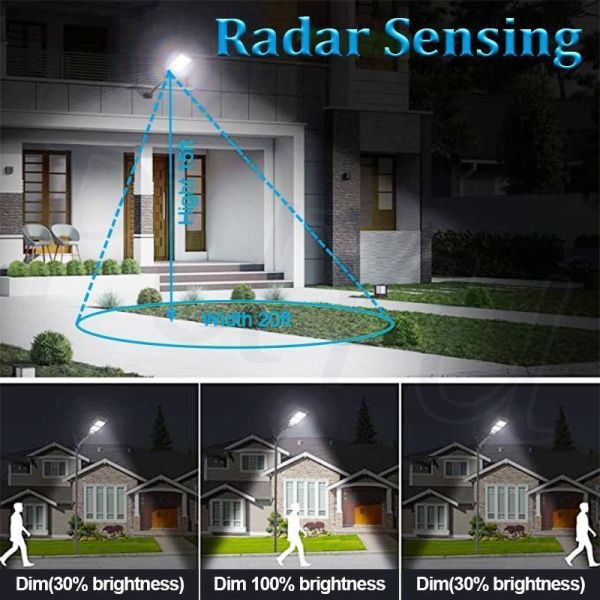 Community Park Landscape Light Solar Motion Lights Outdoor Garden Energy Saving Street Light Outdoor Light