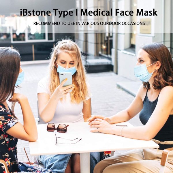 Colorful 3 Ply Medical Face Mask Used In Hospital With Earloop 17.5*9cm