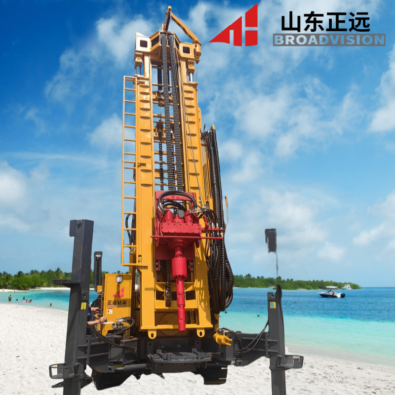 China 10-35m/h Drilling Efficiency Crawler Water Well Drilling Rig with 114mm Drill Pipe Diameter and 6m Drill Pipe Length on sale