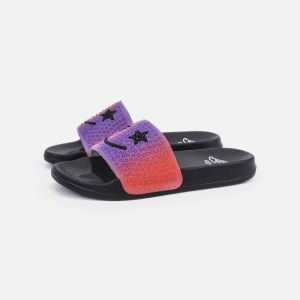 OEM EVA Anti Slip Bathroom Slippers With Smile Face Printed