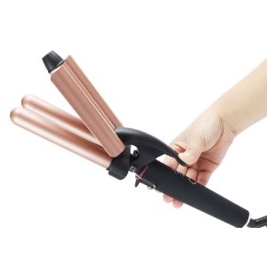 Portable DIY Hair Curling Iron 3 Barrel Wand 210C Temperature