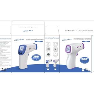 Laboratory 154mm Infrared Forehead Thermometer Gun