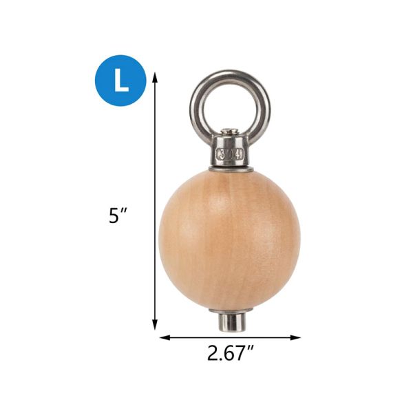 Wooden Pull Up Grips and Balls Pull Up Hand Wooden Grip with Strap