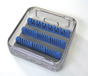 Welded / Perforated Endoscopes Sterilization Trays , Sterilization Baskets