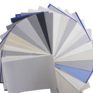Windproof Roof Sunscreen Roller Blind Fabric Uv Resistant 5% Openness