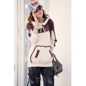 Ladies Hooded Sweatshirts , Custom With Two Pokets Waterproof