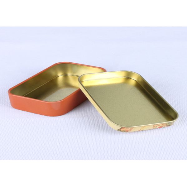 Vintage Design Printed Candy Gift Tins 0.23 MM Tinplate Material With Lid