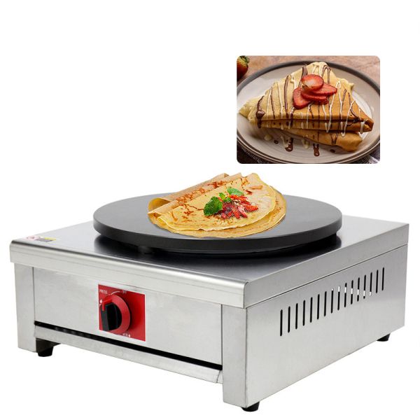 Buy Home Commercial 40cm Gas Roti Crepe Maker Rotating Crepe Maker Pancake Machine at wholesale prices