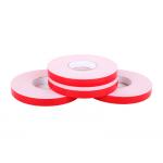 China Solvent Glue PE Foam Double Sided Self Adhesive Tape Red Silicon Paper No Printing for sale