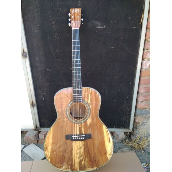 AAAA handmade all Solid apple wood guitars OM body guitar imported wood