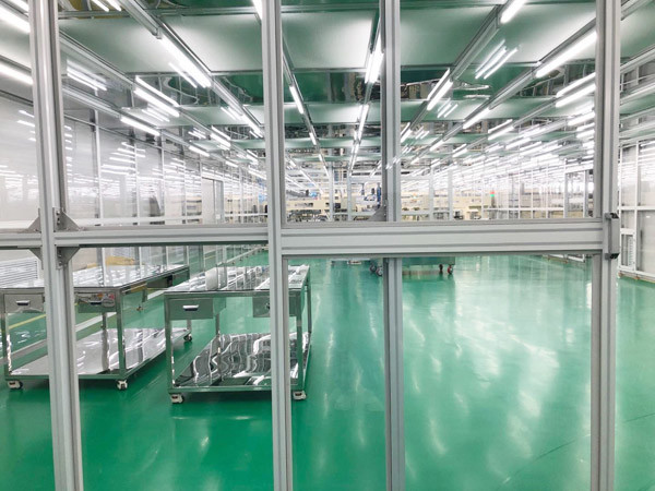 Anti Static Hard Wall Aluminum Frame Modular Clean Room