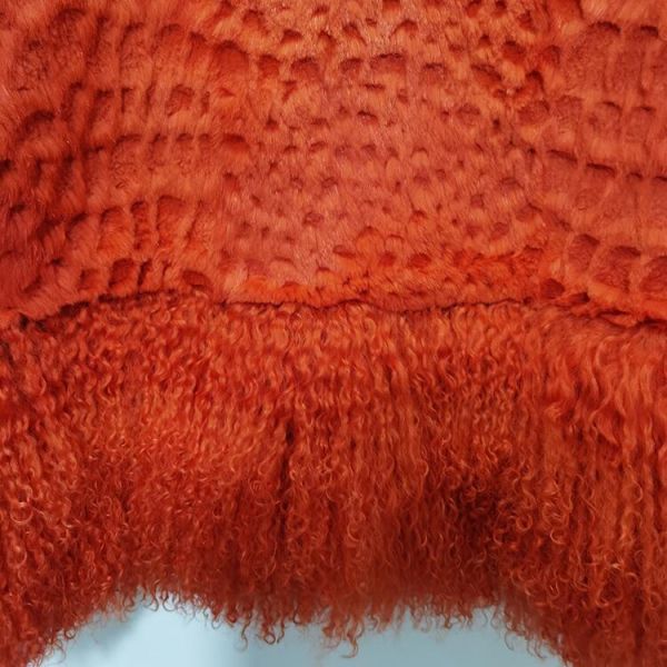 China Factory Hot Sale New Fashion Bright Color Fur Coat for Women Drop Ship