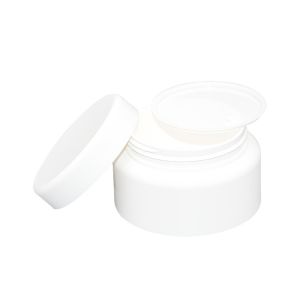 PP Double Layer Round Cream Jar Skincare Cosmetic Packaging 50g 100g