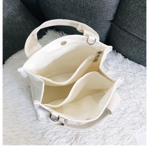 Bag Interval Pockets crossbody Sling 12cm Canvas Bag