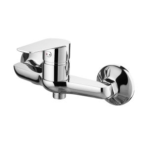 Shower Mixer Faucet Cold Hot Tap Brass Single Lever Chrome