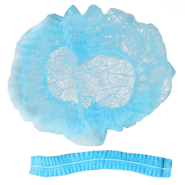 Buy Blue Color Nonwoven Disposable Hair Net Caps at wholesale prices