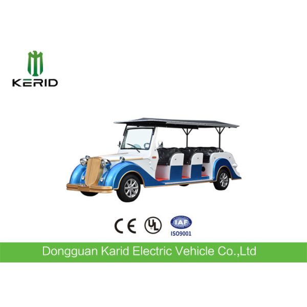Lithium Battery Operated Retro Electric Car , 8 Seats Electric Passenger Vehicle
